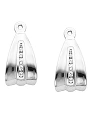 Pair of 18K White Gold Diamond Earring Jackets - 0.15 Ct. -- LIFETIME WARRANTY