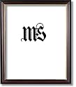 8x10 / 8'' x 10'' Frame for Picture Photo or Diploma, Solid Wood, Mahogany & Gold, style #607