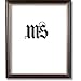8x10 Picture/Photo/Certificate Frame, Round Mahogany Molding with Gold Leaf