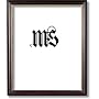 8x10 Picture/Photo/Certificate Frame, Round Mahogany Molding with Gold Leaf