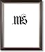 8x10 / 8'' x 10'' Frame for Picture Photo or Diploma, Solid Wood, Mahogany & Gold, style #607