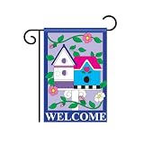 Birdhouse Garden Flag