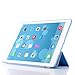 BESDATA Ultra Thin Magnetic Smart Cover [Auto Wake/Sleep Function]& Translucent Back Case for 2013 iPad Air + Screen Protector + Cleaning Cloth + Stylus (Sky Blue)