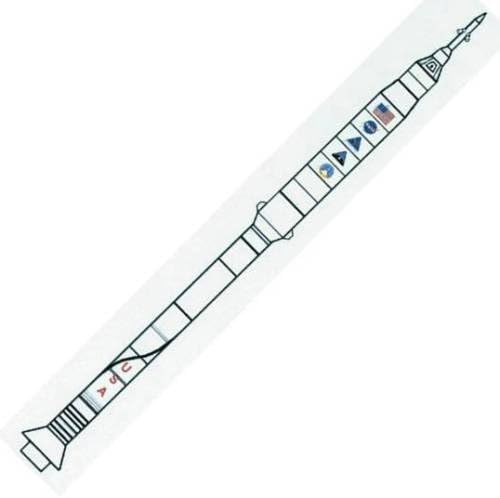 Dr Zooch Flying Model Rocket Kit 32 Ares I-X