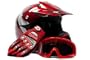 Youth Motocross ATV Dirt Bike MX Helmet, Gloves and Goggles Red Spiderman (Large)