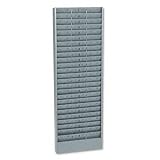 Buddy Products Adjustable Jumbo Time Card Rack, Steel, 24 to 72 Pockets, 6.25 Inch Pocket Height, 4.25 to 12.75 Inch Pocket Width, Gray, (0805-1)