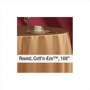 108 Round Cott'n-Eze Tablecloth [Set of 2] Color: Light Blue by 