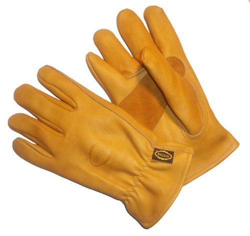 Premium Leather Work Gloves Precurved Design 3 Pack - Extra Large XL On Sale