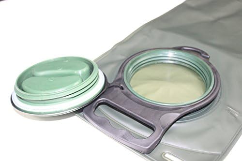 iWater Hydration Bladder, Water Reservoir for Running, Hiking, Climbing, Military Backpack, Safari, Outdoor Event, Body Armor Hydro System (Dark Green-2.0 L)