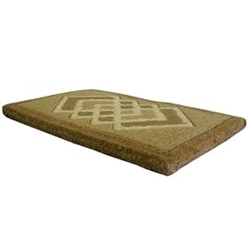 CROSS DIAMONDS COCO COIR DOORMATS - ELEGANT FLOOR MATS - 18 X 47 by 