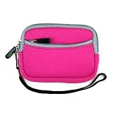 3n1 Combo Kit - Mini Neoprene Sleeve Case for Sony Cybershot DSC-T DSC-W Series Cyber Shot Digital Camera (Sony Cybershot Camera NOT included), Magenta