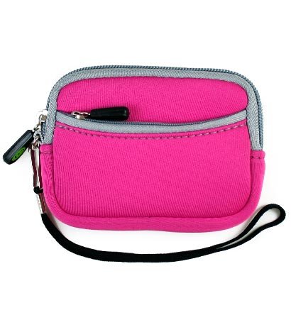 3n1 Combo Kit - Mini Neoprene Sleeve Case for Fuji Film Fujifilm Finepix Digtial Camera (Fuji Film Fujifilm Finepix Digital Camera NOT included), Magenta