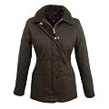 Barbour Ladies Soft Duracotton Polarquilt Jacket - Brown LQU0025BR71 (L4010) - UK 8