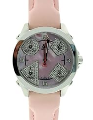 Jacob & Co Five Time Zones JCM79P Pink MOP Diamond Pave Sub Dial Watch