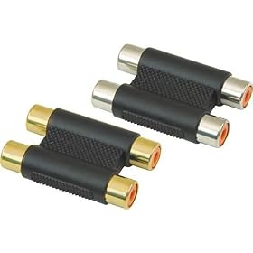 American Recorder (ART) Dual RCA Female to RCA Female Adapter, Gold by 