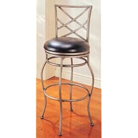 Click here to buy Metal Barstool Black Seat Kitchen Dining Bar Stool New by Coaster.