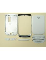 Wireless: Original OEM BlackBerry Torch 9800 White ATT Logo Housing Bezel Panel Keypad Faceplate att - Blackberry