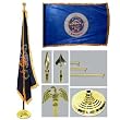 Minnesota 4ft x 6ft Flag telescoping Flagpole Base and Tassel