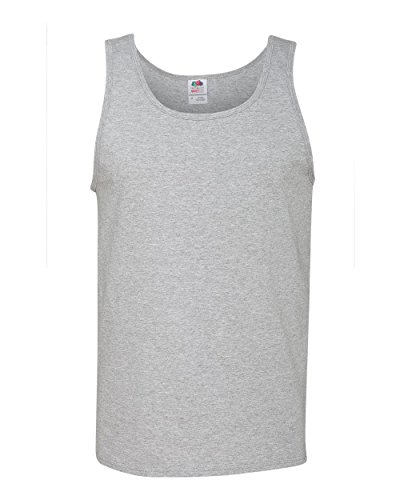 Fruit of the Loom 5 oz., 100% Heavy Cotton HD« Tank (39TKR)- ATHLETIC HEATHER,S