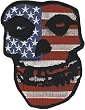 The Misfits - Crimson Ghost Skull with USA / American Flag - Embroidered Iron On or Sew On Patch