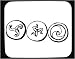 Decorated Mouse Pad with black and white, United States, balls, signs, south, coins, wheels