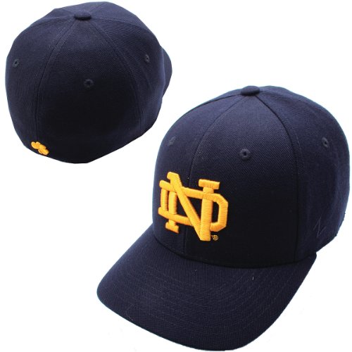 Zephyr Notre Dame Fighting Irish DH Fitted Hat Dark Navy