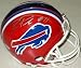 Roscoe Parrish Autographed/Hand Signed Buffalo Bills Authentic Mini Helmet