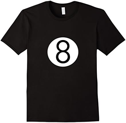 Men's 8 Ball T-shirt Billiards Pool Hustler Eight Ball Shirt Large Black