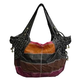 Oversized Broad Striped Dutch Handbag /Hobo