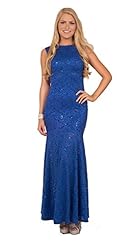 Flared-Skirt Floral Print Bateau Neck Fall Halter Sleeveless Mermaid Sequined Lace Fitted Open-Back Bodycon Dress/Maxi Dress 