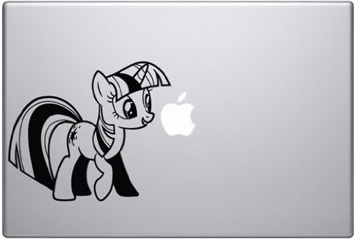MLP Twilight Sparkle - Black Vinyl Decal for Macbook or Laptop