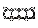 DETOTI Head Gasket Set Fit 88-95 Honda Civic CRX 1.5 1.6 SOHC D15B1 D15B2 D15B7 HS9123PT