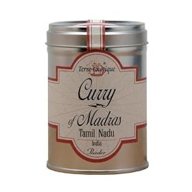 Terre Exotique Madras Curry Tamil Nadu India- Fabulous Spicy Mix in Tin Presentation 2.12 Oz