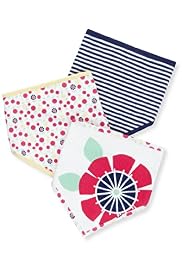 3 Pack Pure Cotton Assorted Dribble Bibs