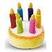 Multipet Plush 5.5-Inch Musical Birthday Cake Dog Toy