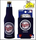 SET OF 2 MINNESOTA TWINS MLB CAN & BOTTLE KOOZIE COOLER