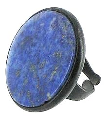 Nature's Jewelry- Lazuli Gemstone Ring Adjustable Round | Marana Jewelry, LLC. from maranajewelry.com