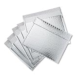 Folder Mailer, Bubble Lining, Presentation, 13-1/2x10, Silver Metallic, 6/Pack SEL45013