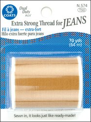  Coats & Clark Extra Strong Jean Thread 70 Yds-Golden 