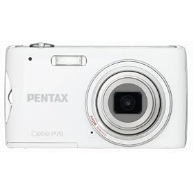 41MySxWCR%2BL. SL500 AA280  Pentax Optio P70 12MP Digital Camera with 4x Wide Angle Optical Zoom and 2.7 inch LCD (White)