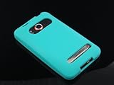 TURQUOISE Soft Silicone Skin Cover Case for HTC EVO 4G [In Twisted Tech Ret ....