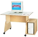 Jonti-Craft Thrifty Computer Table w/CPU Booth