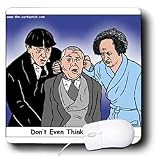 Rich Diesslins Funny General Cartoons - Three Stooges Don t Even Think About It - Mouse Pads