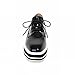 Carolbar Women's Fashion Lace up Popular Patent Leather Platform Wedge Heel Oxfords Shoes