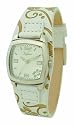 Kahuna Kus-0027L Ladies White Leather Cuff Watch