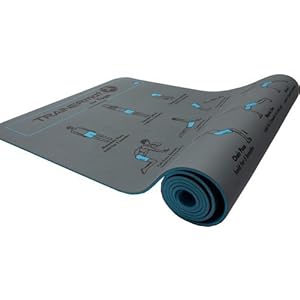 TRAINERmat Yoga (Grey) - Illustrated Yoga Mat (w/Perfect-Form DVD)