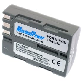 Maximal Power DB NIK EN-EL3E Replacement Battery for Nikon Digital Camera Camcorder... by MaximalPower