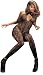 Swirl Lace Bodystocking (Black, One Size)