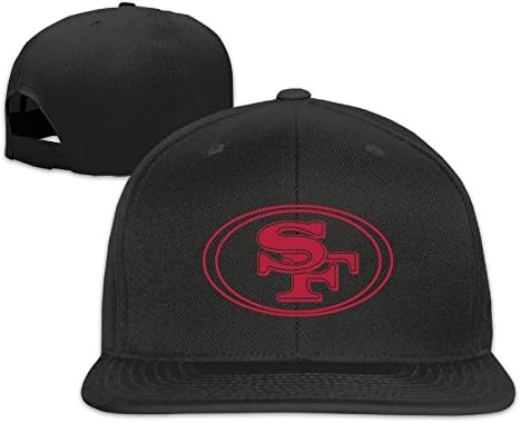 San Francisco 49ers Logo Solid Color Simple Unisex Flat Billed Trucker Cap