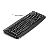 Kensington K64407US Pro Fit USB/PS2 Washable Keyboard with Anti-microbial Protection, Black